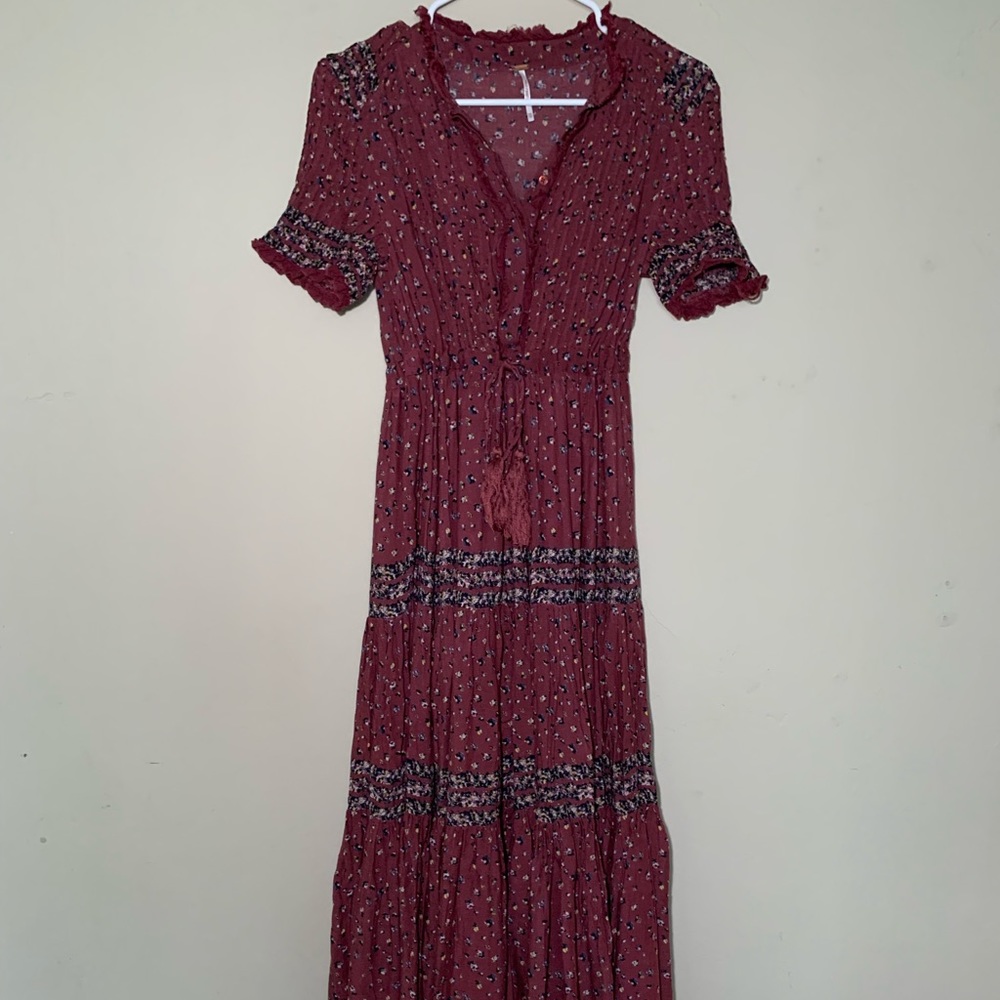 Free People Floral Maxi Dress